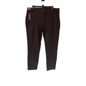 Tapata Women's XXL Heather Gray Stretchy Straight Dress Pants